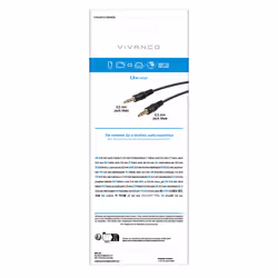 Vivanco VVAJACK15MMGK cavo audio 1,5 m 3.5mm Nero - Vista aggiuntiva 3