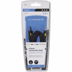 Vivanco VVAJACK15MMK cavo audio 1,5 m 3.5mm Nero - Vista aggiuntiva 2