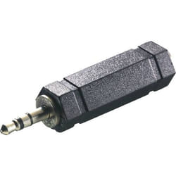 Vivanco VVAJACK63F35M adattatore per inversione del genere dei cavi 3.5 mm 6.35 mm Nero