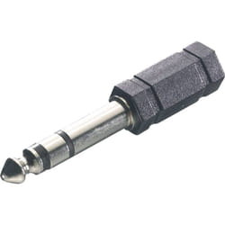 Vivanco VVAJACKAD35F63M adattatore per inversione del genere dei cavi 6.3 mm 3.5 mm Nero