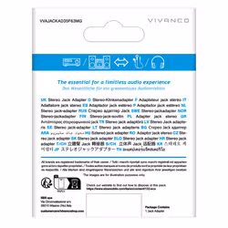Vivanco VVAJACKAD35F63MG adattatore per inversione del genere dei cavi 3.5mm 6.3mm Nero - Vista aggiuntiva 3