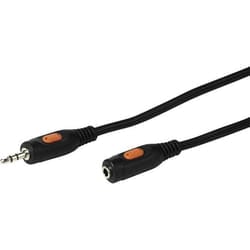 Vivanco VVAJACKMF100K cavo audio 10 m 3.5mm TRS Nero
