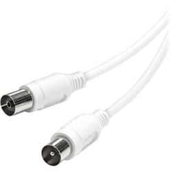 Vivanco VVAN15MFW cavo coassiale 15 m Bianco
