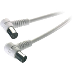Vivanco VVANCABMF15090W cavo coassiale 1,5 m Bianco