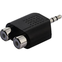 Vivanco VVASPLITJACK1M2RCA adattatore per inversione del genere dei cavi Nero