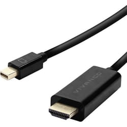 Vivanco VVITMINDYPHDMI180K cavo e adattatore video 1,8 m Mini DisplayPort HDMI Nero