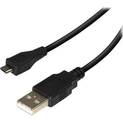 Vivanco VVITUSBAMICB18MK cavo USB USB 2.0 1,8 m USB A Micro-USB B Nero