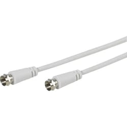Vivanco VVSAT50MMW cavo coassiale 5 m Tipo F Bianco