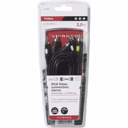Vivanco VVV3RCA20MMK cavo audio 2 m 3 x RCA Nero - Vista aggiuntiva 2
