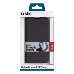 SBS TEWALMOG24PWK custodia per cellulare Custodia a borsellino Motorola G24 Power Nero - Vista aggiuntiva 3