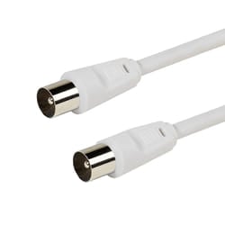 Vivanco VVAN50D18MMW cavo coassiale 1,5 m Tipo F Bianco