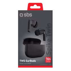 SBS TEEARTWSSPIKEK cuffia e auricolare True Wireless Stereo (TWS) In-ear Musica e Chiamate Nero - Vista aggiuntiva 2
