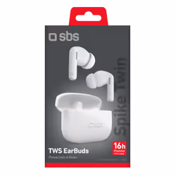 SBS TEEARTWSSPIKEW cuffia e auricolare True Wireless Stereo (TWS) In-ear Musica e Chiamate Bianco - Vista aggiuntiva 2