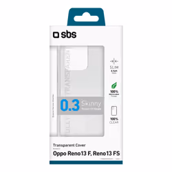 SBS Skinny custodia per cellulare 16,9 cm (6.67") Cover Trasparente - Vista aggiuntiva 2