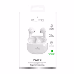PURO PUBTIPHF24WHI cuffia e auricolare Wireless In-ear Musica e Chiamate Bianco - Vista aggiuntiva 2