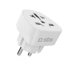 SBS TEADAPTDEWORLD adattatore per presa di corrente Tipo C (Europlug) Universale Bianco