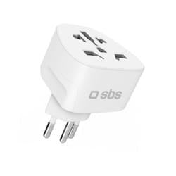 SBS TEADAPTCHWORLD adattatore per presa di corrente Tipo J Universale Bianco