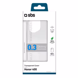 SBS TESKINHO400T, Cover, Honor, Honor 400, 16,6 cm (6.55"), Trasparente