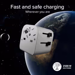 SBS TEADAPTEUNND adattatore per presa di corrente Universale Bianco - Vista aggiuntiva 8
