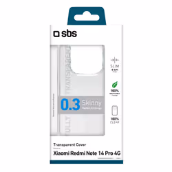 SBS TESKINXIRNO14P4GT custodia per cellulare 16,9 cm (6.67") Cover Trasparente - Vista aggiuntiva 2