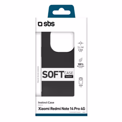 SBS TEINSTXIRNO14P4GK custodia per cellulare Cover Xiaomi Redmi Note 14 Pro 4G Nero - Vista aggiuntiva 2