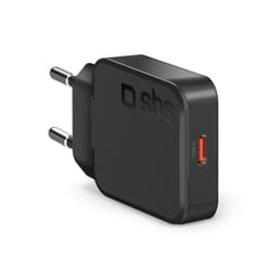 SBS TETRGAN1C20SLIM Caricabatterie per dispositivi mobili Universale Nero AC Ricarica rapida Interno