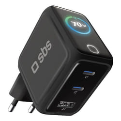 SBS TETRGANTFT70WK Caricabatterie per dispositivi mobili Universale Nero AC Ricarica rapida Interno