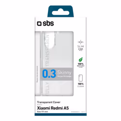 SBS Skinny custodia per cellulare 17,5 cm (6.88") Cover Trasparente - Vista aggiuntiva 2