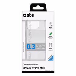 SBS Skinny custodia per cellulare 17,5 cm (6.9") Cover Trasparente - Vista aggiuntiva 2