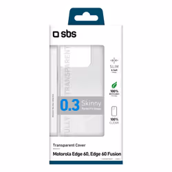 SBS TESKINMOE60T custodia per cellulare Cover Edge 60 TPU Trasparente - Vista aggiuntiva 2
