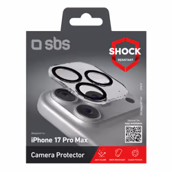 SBS TECAMGLIP1769 protezione per lo schermo e il retro dei telefoni cellulari Protezione per obiettivo della fotocamera Apple 1 pz - Vista aggiuntiva 2