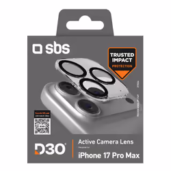 SBS TED3OCAMGLIP1769 protezione per lo schermo e il retro dei telefoni cellulari Protezione per obiettivo della fotocamera Apple 1 pz - Vista aggiuntiva 2