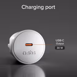 SBS TETRSCHU1CPD30 Caricabatterie per dispositivi mobili Cuffie, Orologio intelligente, Smartphone, Tablet Bianco AC Ricarica rapida Interno - Vista aggiuntiva 5