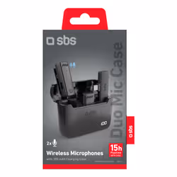 SBS TEKITMICCASEBTK microfono Nero Microfono a clip - Vista aggiuntiva 2