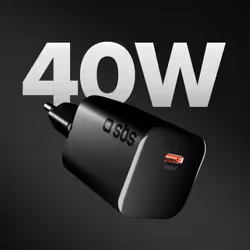 SBS TETRGAN1CAVS40W Caricabatterie per dispositivi mobili Smartphone, Tablet Nero AC Ricarica rapida Interno - Vista aggiuntiva 2