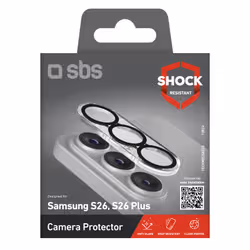 SBS TECAMGLSAS26 protezione per lo schermo e il retro dei telefoni cellulari Protezione per obiettivo della fotocamera Samsung 1 pz - Vista aggiuntiva 2