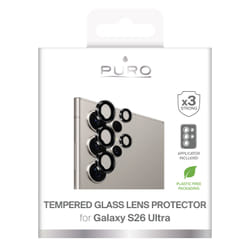 SBS PUSDGLS26UTR protezione per lo schermo e il retro dei telefoni cellulari Protezione per obiettivo della fotocamera Samsung 3 pz