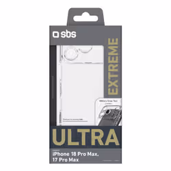 SBS Extreme X2 Cover iPhone 18 Pro Max, iPhone 17 Pro Max TPU Trasparente - Vista aggiuntiva 3
