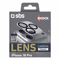 SBS TECAMGLIP1863P protezione per lo schermo e il retro dei telefoni cellulari Protezione per obiettivo della fotocamera Apple 1 pz - Vista aggiuntiva 2