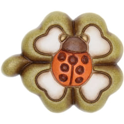 Magnete con Quadrifoglio Ceramica 5 x 5,2 cm - Thun