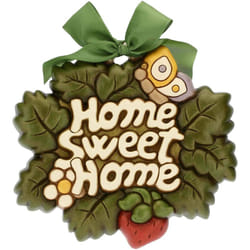 THUN - Formella Grande Sagomata Home Sweet Home - da Appendere - Ceramica - 23,8x20,5 cm - Linea Home Sweet Home