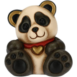 Soprammobile Minianimale Panda - Accessori per la Casa da Collezionare - Linea imals - Formato Mini - Ceramica - 5 x 4,2 x 5,5 cm - Thun