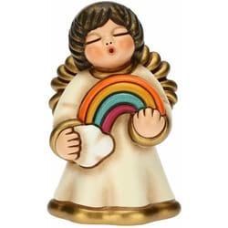 Angelo Custode di Felicità - Ceramica - Living, Icone - 4,6x5x7,5 cm h - Thun