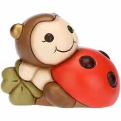 Descrizione La simpatica coccinella THUN con un quadrifoglio tra le zampette è il simbolo per eccellenza di portafortuna, un  ...