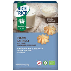 Probios Rice&Rice Biscotti Fiori di Riso allo Yogurt Senza Glutine 250g