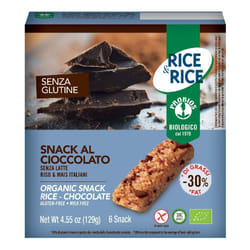 Rice&Rice Snack Di Riso Al Cioccolato 6 X 21 G Senza Lievito 6x21 g