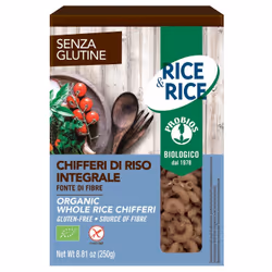 Probios Rice&Rice Pasta Chifferi di Riso Integrale Senza Glutine a base di piante erbacee: miglio, grano saraceno, quinoa e a ...