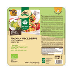 Probios Altri Cereali Piadina Mix di Legumi Senza Glutine 3 Pezzi