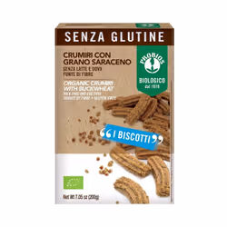 Probios Crumiri con Grano Saraceno Senza Glutine sono squisiti biscotti della tradizione piemontese prodotti con grano sarace ...