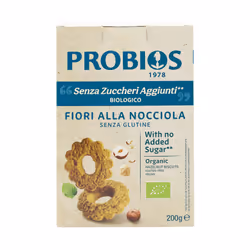 Biscotti Fiori alla Nocciola Senza Glutine - Probios